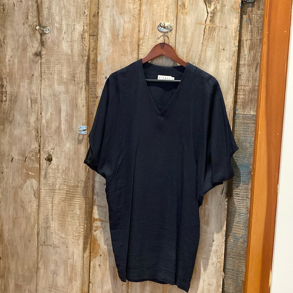 Caftan Style Navy Dress